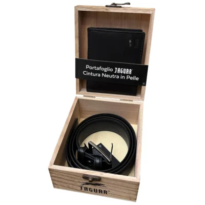 Parure P/Foglio+Cintura Uomo Neutra Pelle Jaguar