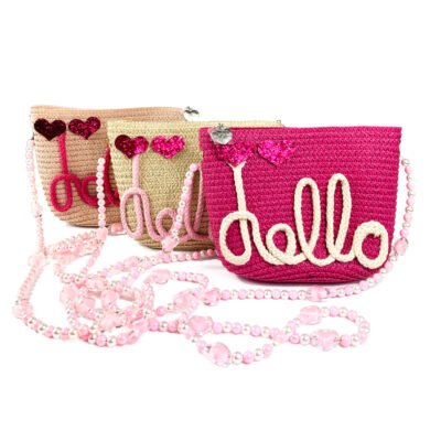 Borsetta “hello summer!” in paglia